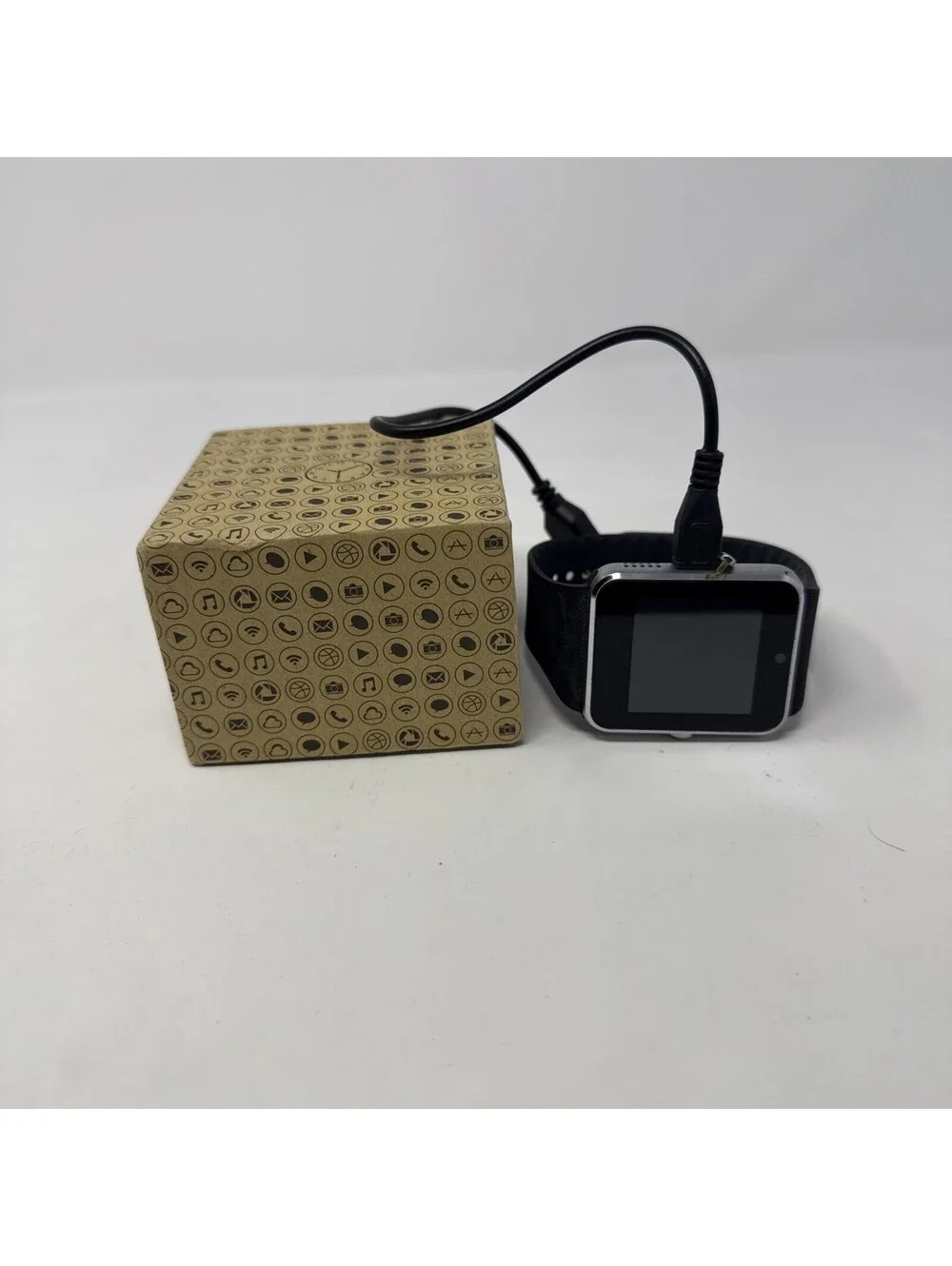 Black And Silver Smart Watch Needs New Battery For Parts